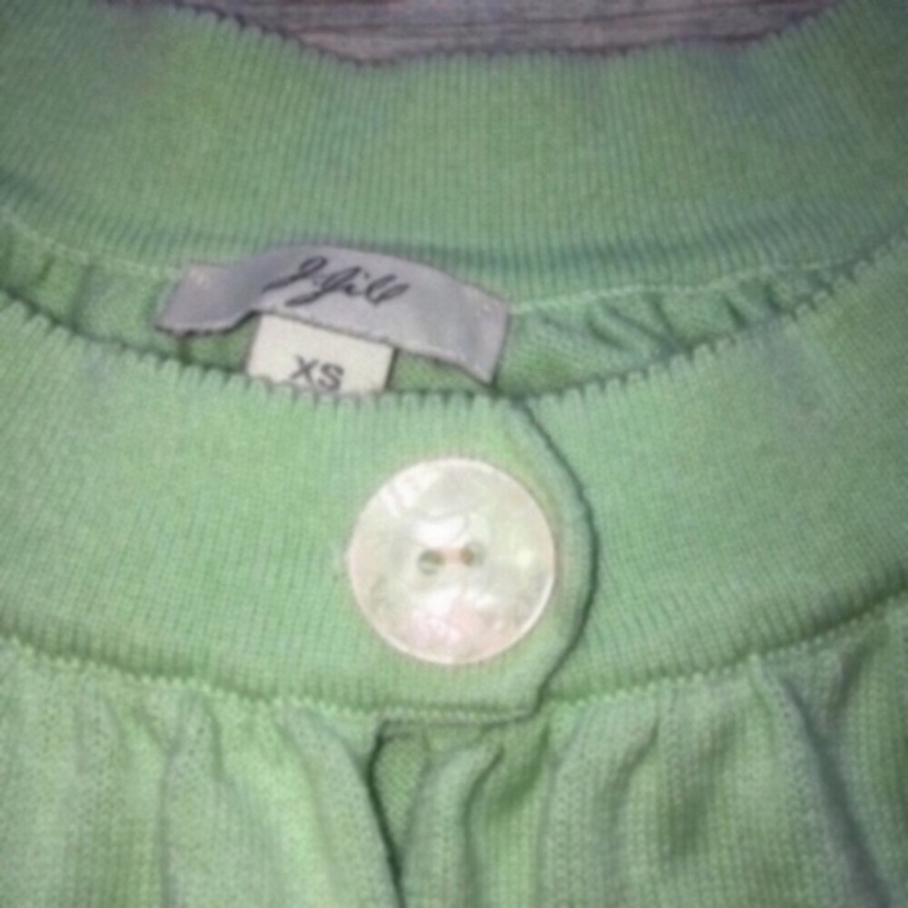 J. Jill Basic Green Blouse - Picture 2 of 5